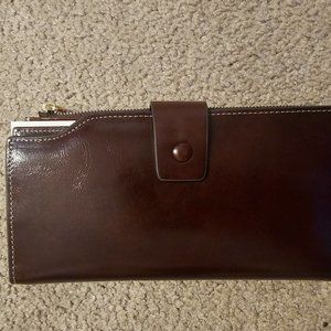ITSLIFE New in box brown leather wallet RFID